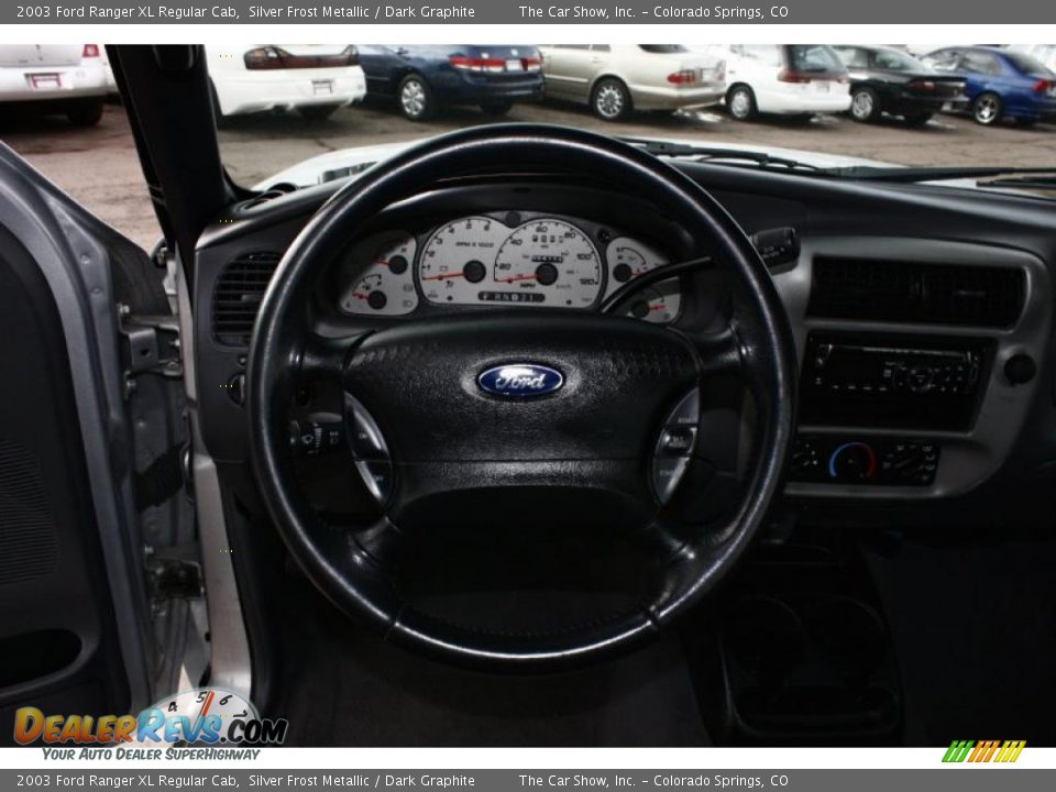 2003 Ford Ranger XL Regular Cab Silver Frost Metallic / Dark Graphite Photo #8
