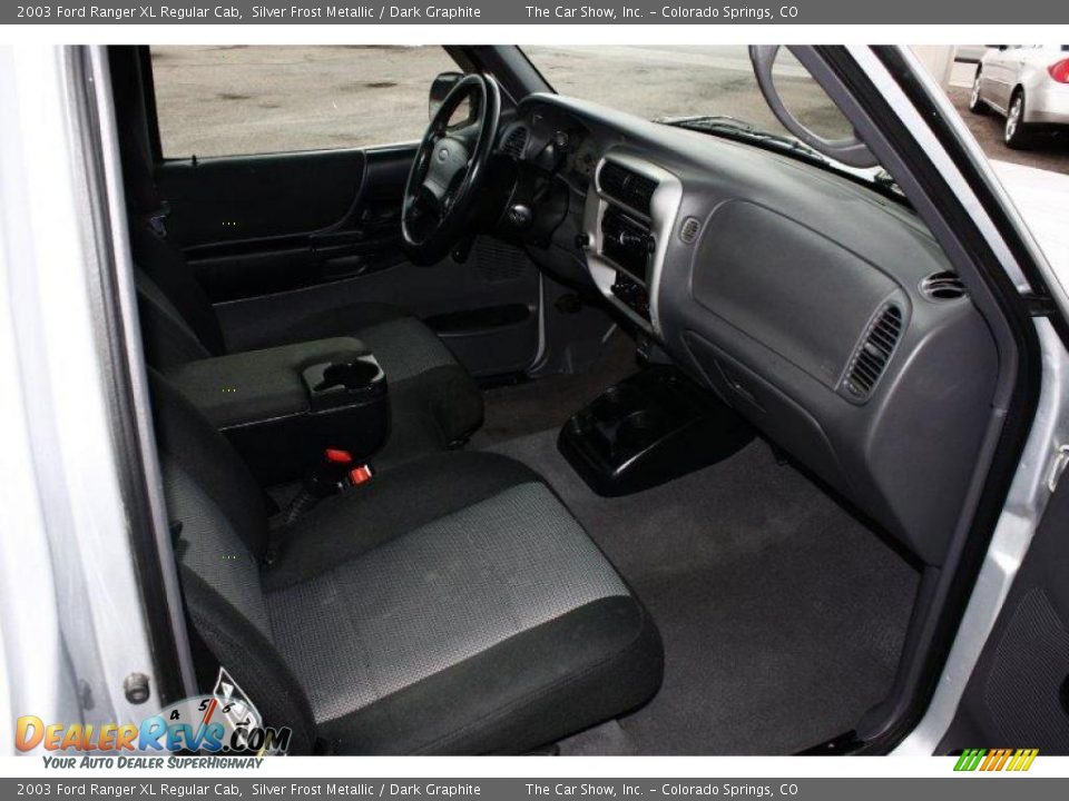 2003 Ford Ranger XL Regular Cab Silver Frost Metallic / Dark Graphite Photo #11
