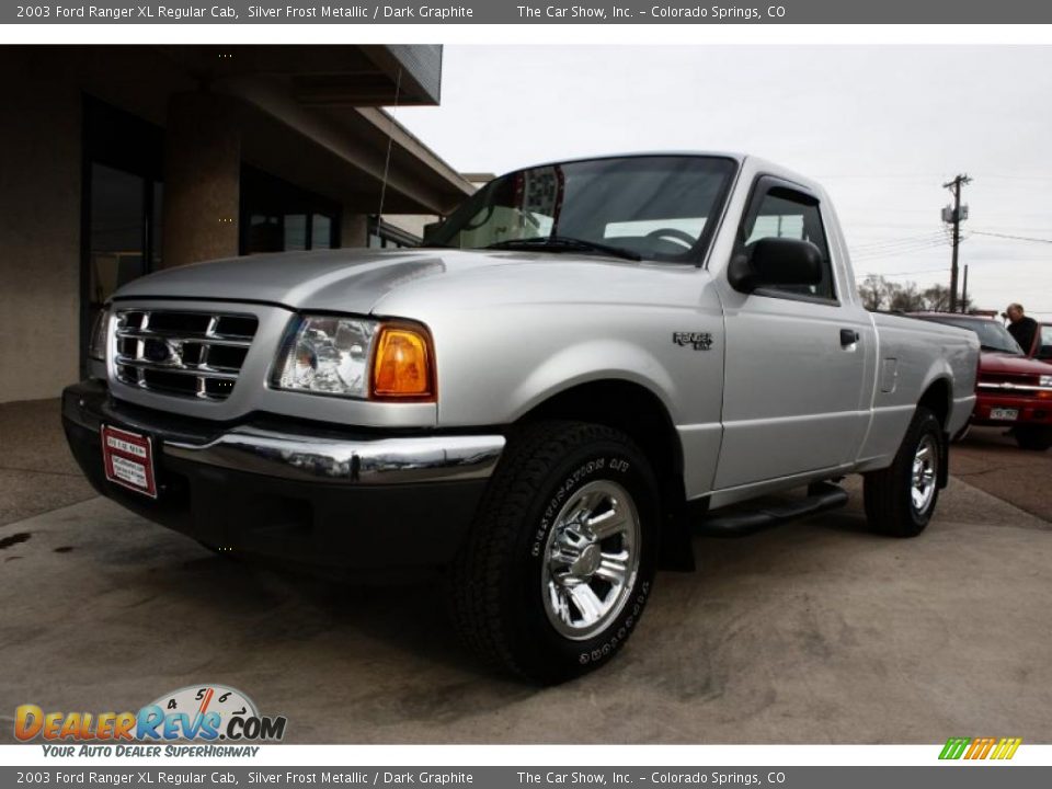 2003 Ford Ranger XL Regular Cab Silver Frost Metallic / Dark Graphite Photo #12