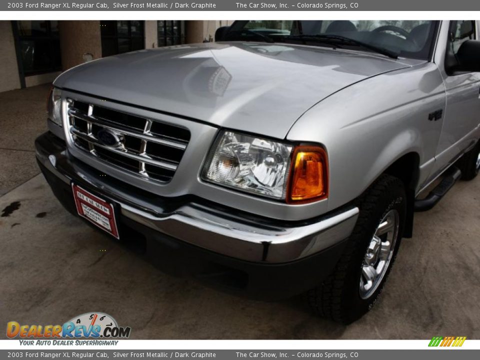 2003 Ford Ranger XL Regular Cab Silver Frost Metallic / Dark Graphite Photo #13