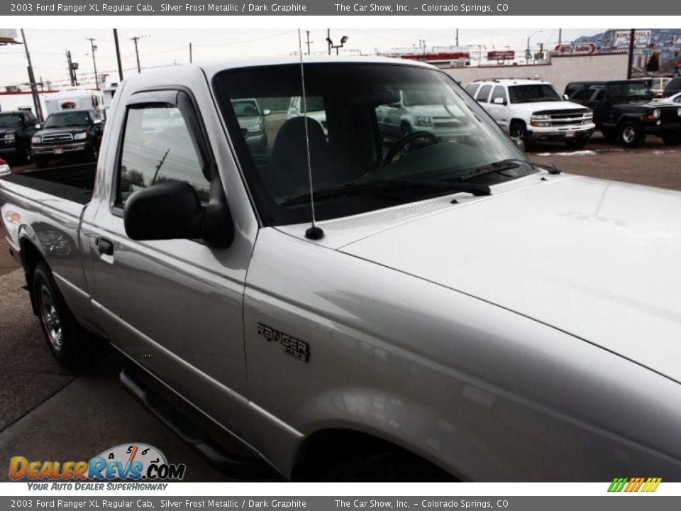 2003 Ford Ranger XL Regular Cab Silver Frost Metallic / Dark Graphite Photo #14