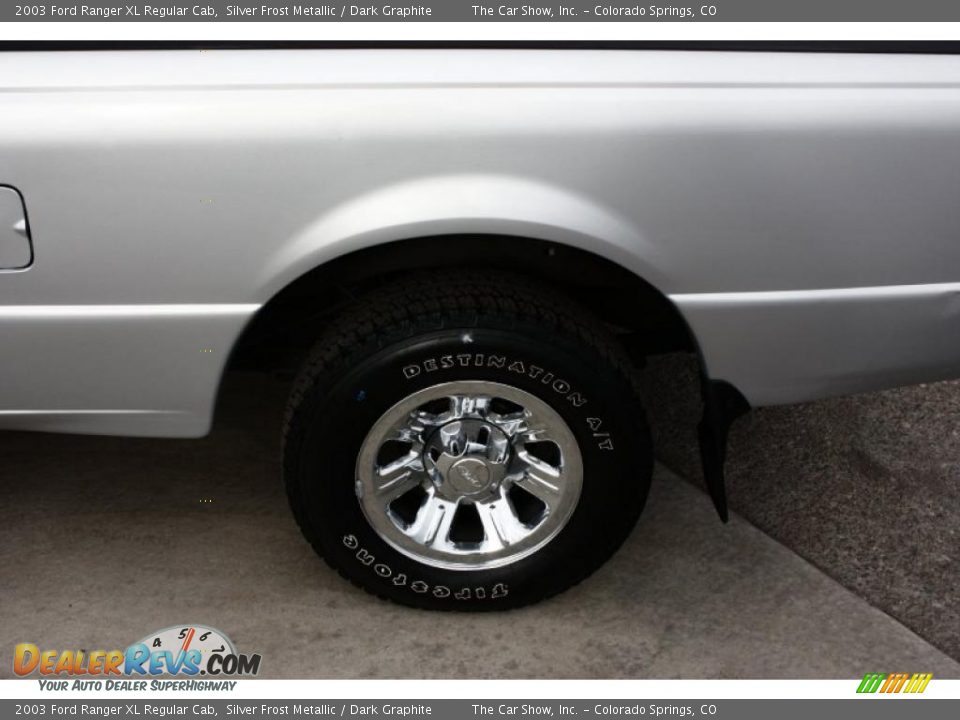 2003 Ford Ranger XL Regular Cab Silver Frost Metallic / Dark Graphite Photo #19