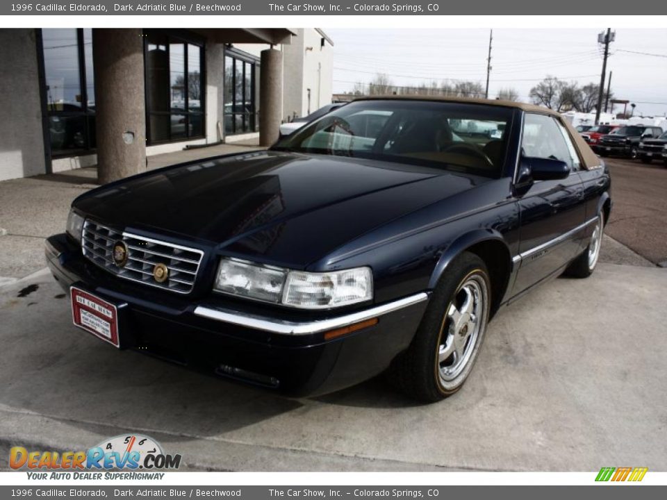 1996 Cadillac Eldorado Dark Adriatic Blue / Beechwood Photo #2