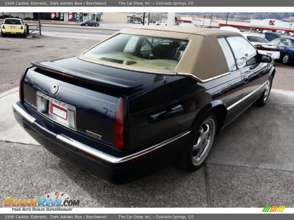 1996 Cadillac Eldorado Dark Adriatic Blue / Beechwood Photo #4
