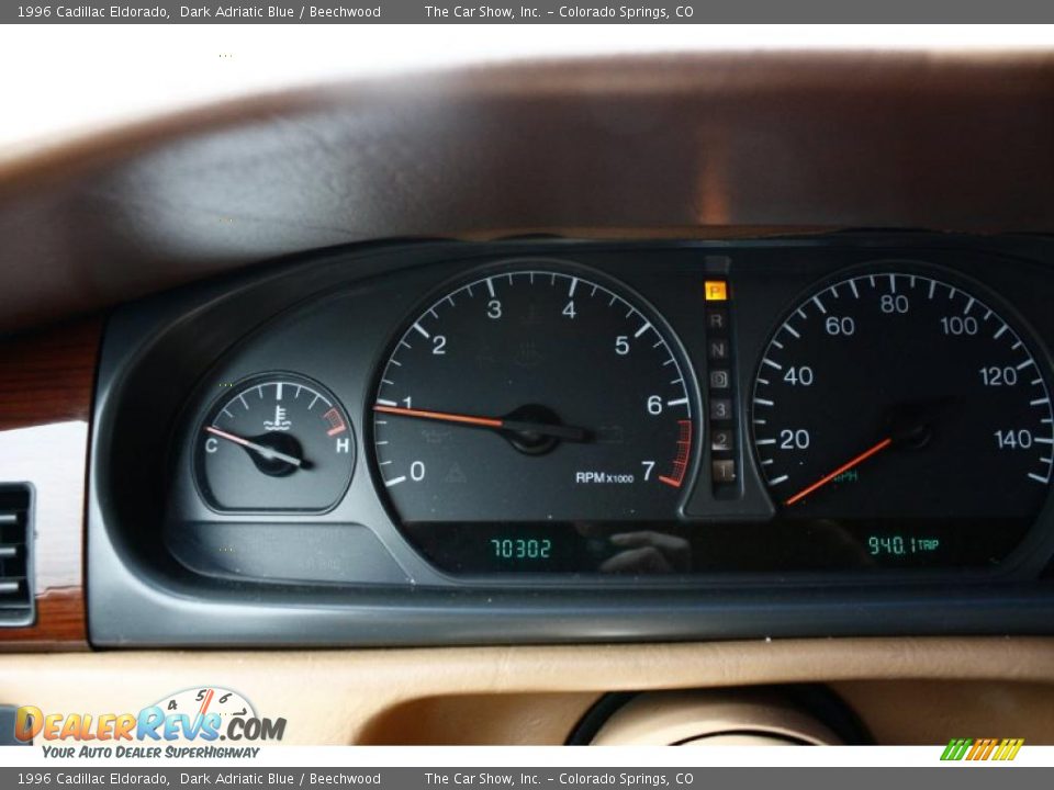 1996 Cadillac Eldorado Dark Adriatic Blue / Beechwood Photo #9