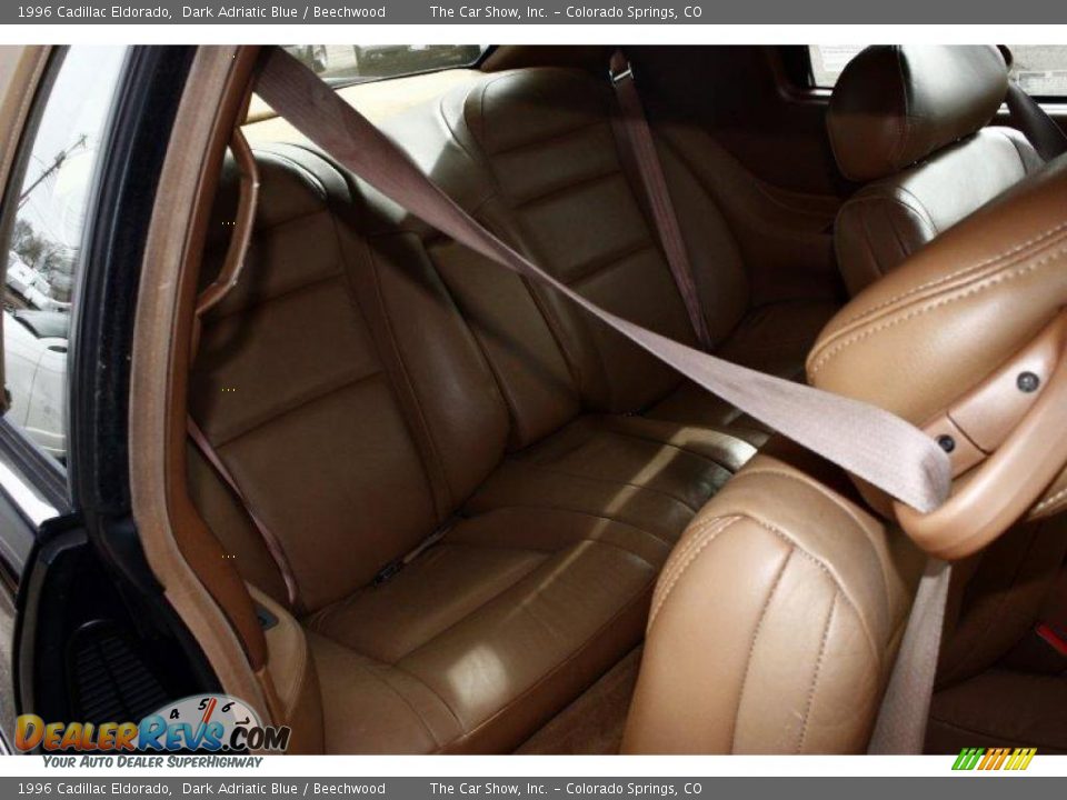1996 Cadillac Eldorado Dark Adriatic Blue / Beechwood Photo #12