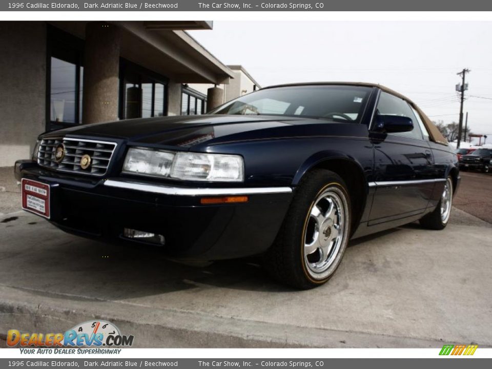1996 Cadillac Eldorado Dark Adriatic Blue / Beechwood Photo #13