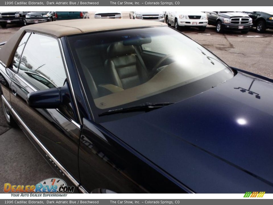 1996 Cadillac Eldorado Dark Adriatic Blue / Beechwood Photo #15