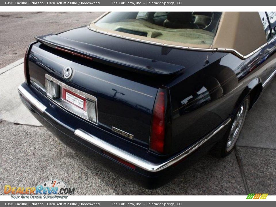 1996 Cadillac Eldorado Dark Adriatic Blue / Beechwood Photo #16