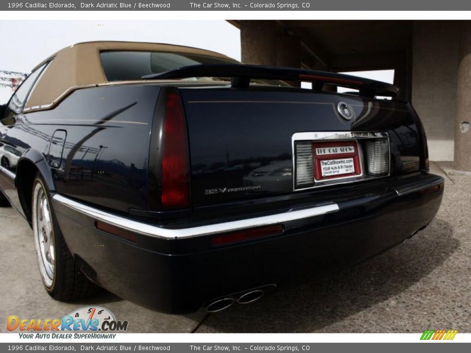 1996 Cadillac Eldorado Dark Adriatic Blue / Beechwood Photo #17