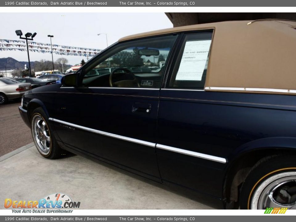 1996 Cadillac Eldorado Dark Adriatic Blue / Beechwood Photo #18