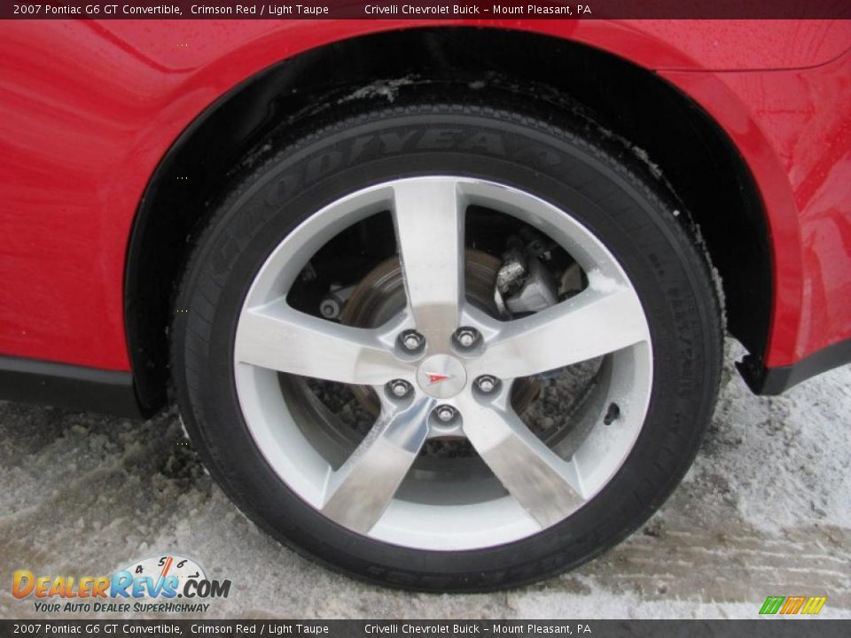 2007 Pontiac G6 GT Convertible Crimson Red / Light Taupe Photo #3