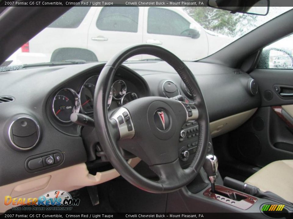 2007 Pontiac G6 GT Convertible Crimson Red / Light Taupe Photo #7
