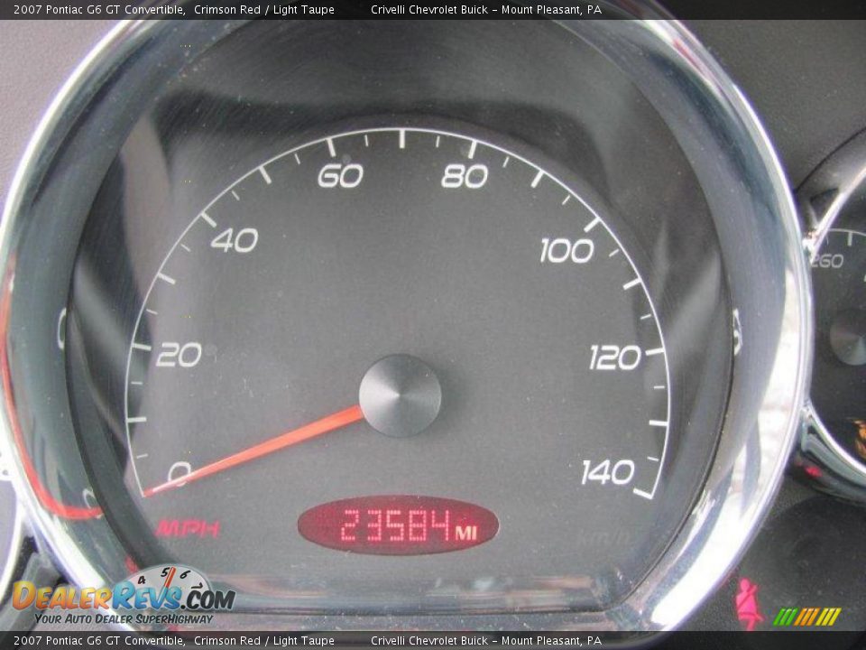 2007 Pontiac G6 GT Convertible Crimson Red / Light Taupe Photo #9