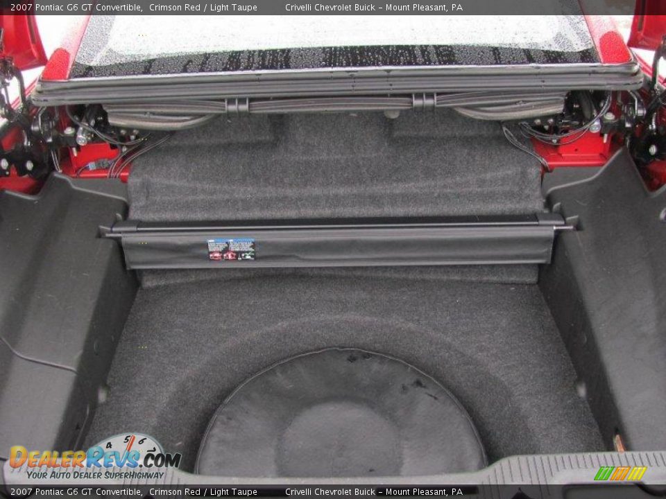 2007 Pontiac G6 GT Convertible Crimson Red / Light Taupe Photo #17