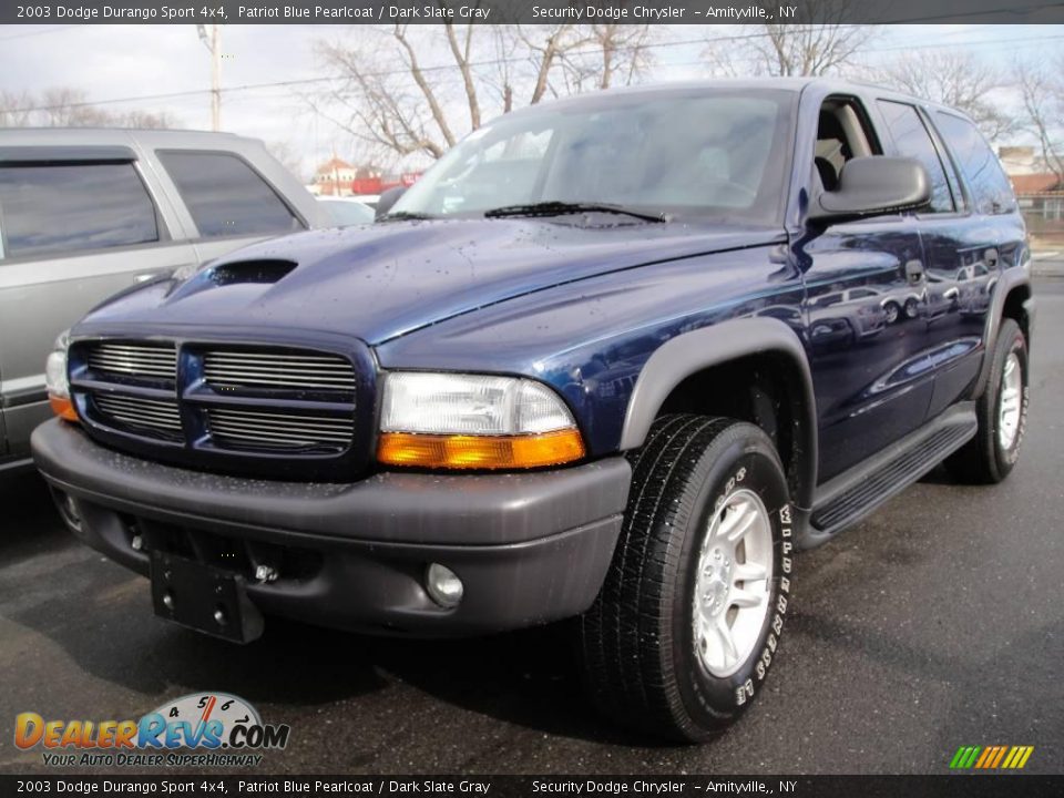 2003 Dodge Durango Sport 4x4 Patriot Blue Pearlcoat / Dark Slate Gray Photo #1
