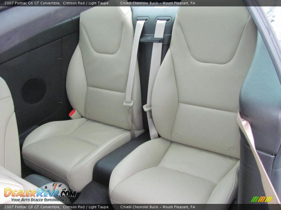 2007 Pontiac G6 GT Convertible Crimson Red / Light Taupe Photo #20