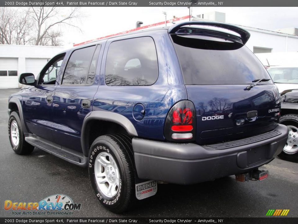 2003 Dodge Durango Sport 4x4 Patriot Blue Pearlcoat / Dark Slate Gray Photo #3