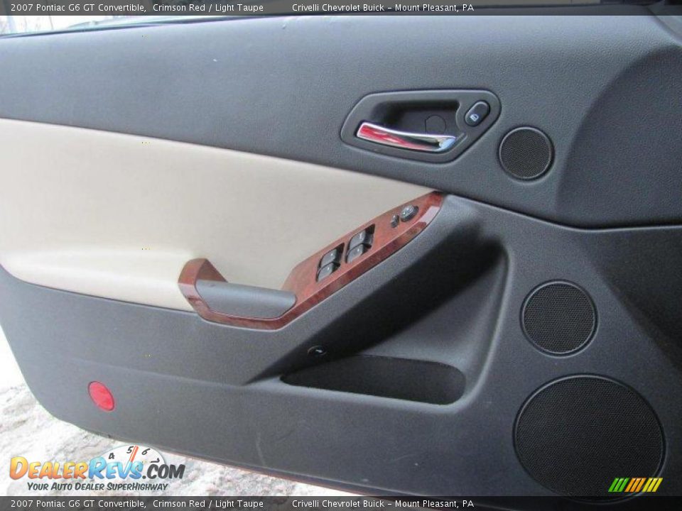 2007 Pontiac G6 GT Convertible Crimson Red / Light Taupe Photo #22