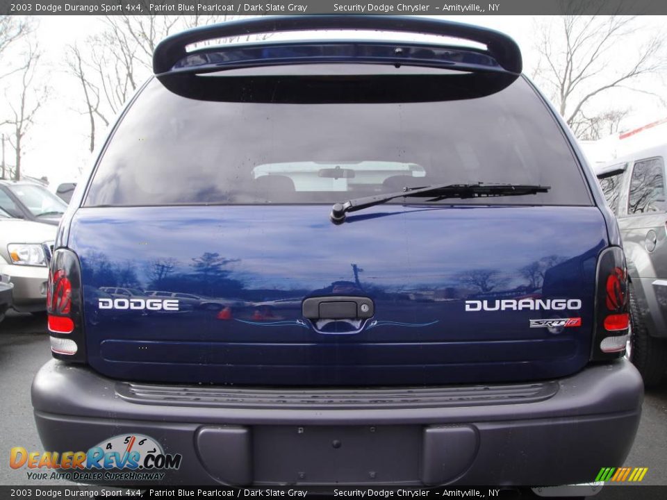 2003 Dodge Durango Sport 4x4 Patriot Blue Pearlcoat / Dark Slate Gray Photo #4