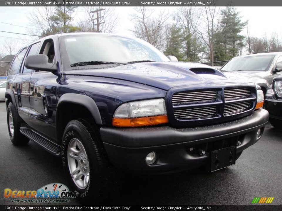 2003 Dodge Durango Sport 4x4 Patriot Blue Pearlcoat / Dark Slate Gray Photo #5