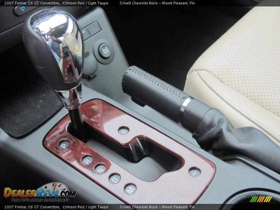 2007 Pontiac G6 GT Convertible Crimson Red / Light Taupe Photo #24