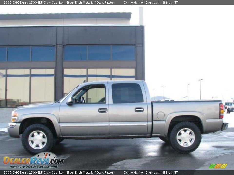 2006 GMC Sierra 1500 SLT Crew Cab 4x4 Silver Birch Metallic / Dark Pewter Photo #1