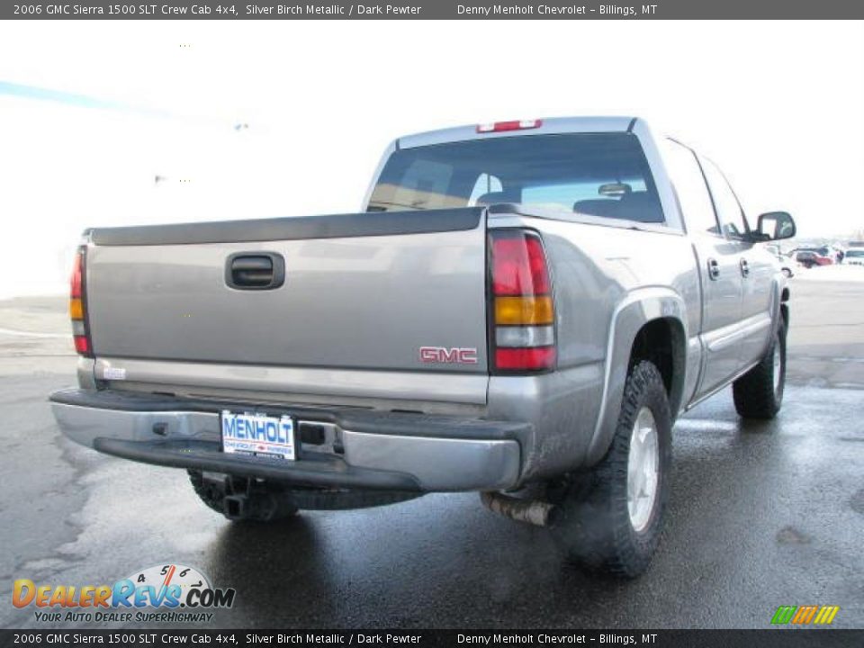 2006 GMC Sierra 1500 SLT Crew Cab 4x4 Silver Birch Metallic / Dark Pewter Photo #5