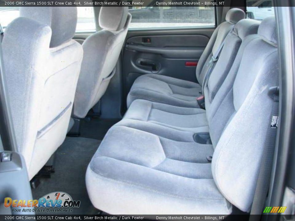 2006 GMC Sierra 1500 SLT Crew Cab 4x4 Silver Birch Metallic / Dark Pewter Photo #7