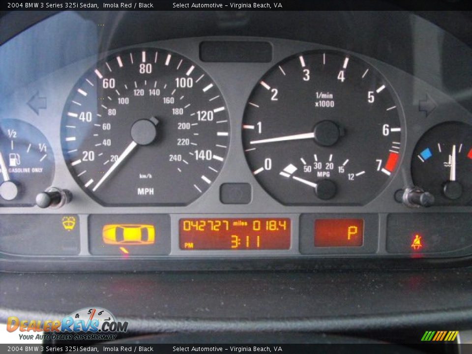 2004 BMW 3 Series 325i Sedan Imola Red / Black Photo #13