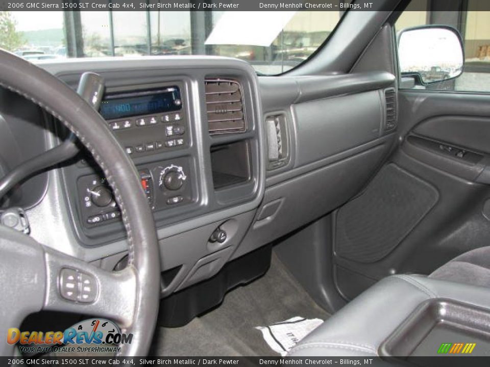 2006 GMC Sierra 1500 SLT Crew Cab 4x4 Silver Birch Metallic / Dark Pewter Photo #10