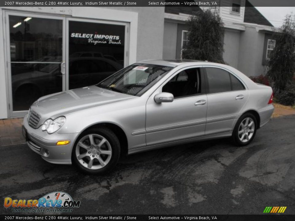 2007 Mercedes-Benz C 280 4Matic Luxury Iridium Silver Metallic / Stone Photo #1