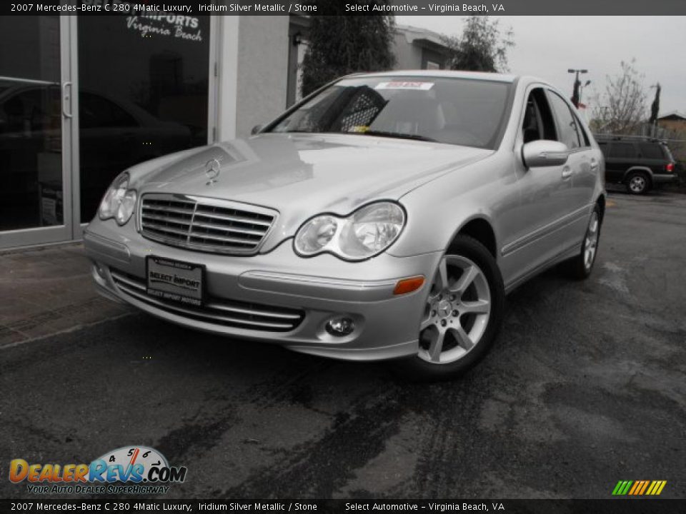 2007 Mercedes-Benz C 280 4Matic Luxury Iridium Silver Metallic / Stone Photo #2