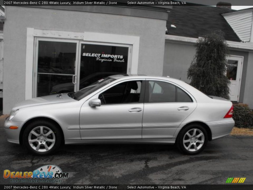 2007 Mercedes-Benz C 280 4Matic Luxury Iridium Silver Metallic / Stone Photo #3