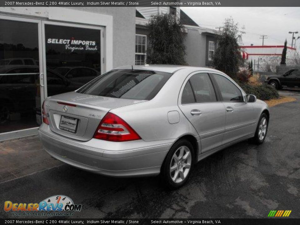 2007 Mercedes-Benz C 280 4Matic Luxury Iridium Silver Metallic / Stone Photo #5