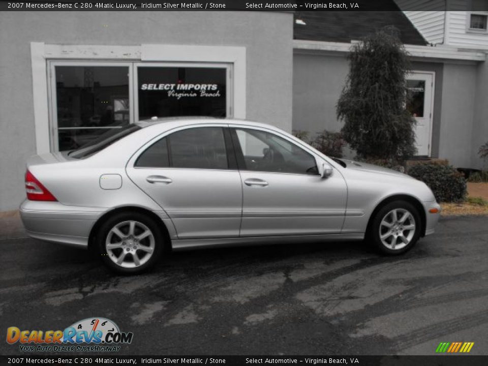 2007 Mercedes-Benz C 280 4Matic Luxury Iridium Silver Metallic / Stone Photo #6