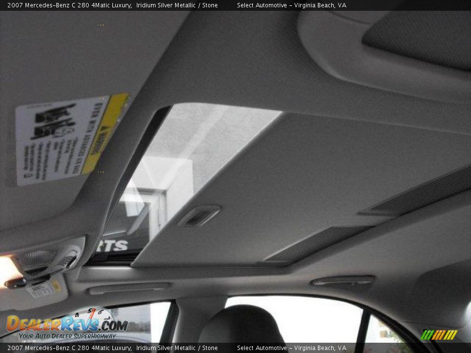 2007 Mercedes-Benz C 280 4Matic Luxury Iridium Silver Metallic / Stone Photo #8