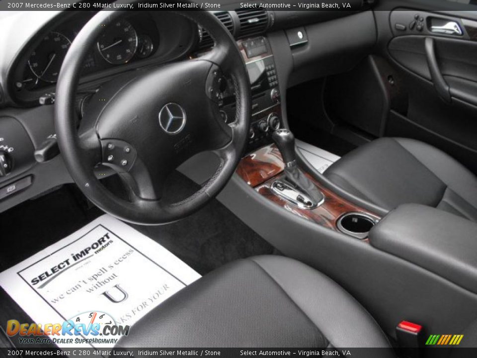 2007 Mercedes-Benz C 280 4Matic Luxury Iridium Silver Metallic / Stone Photo #9