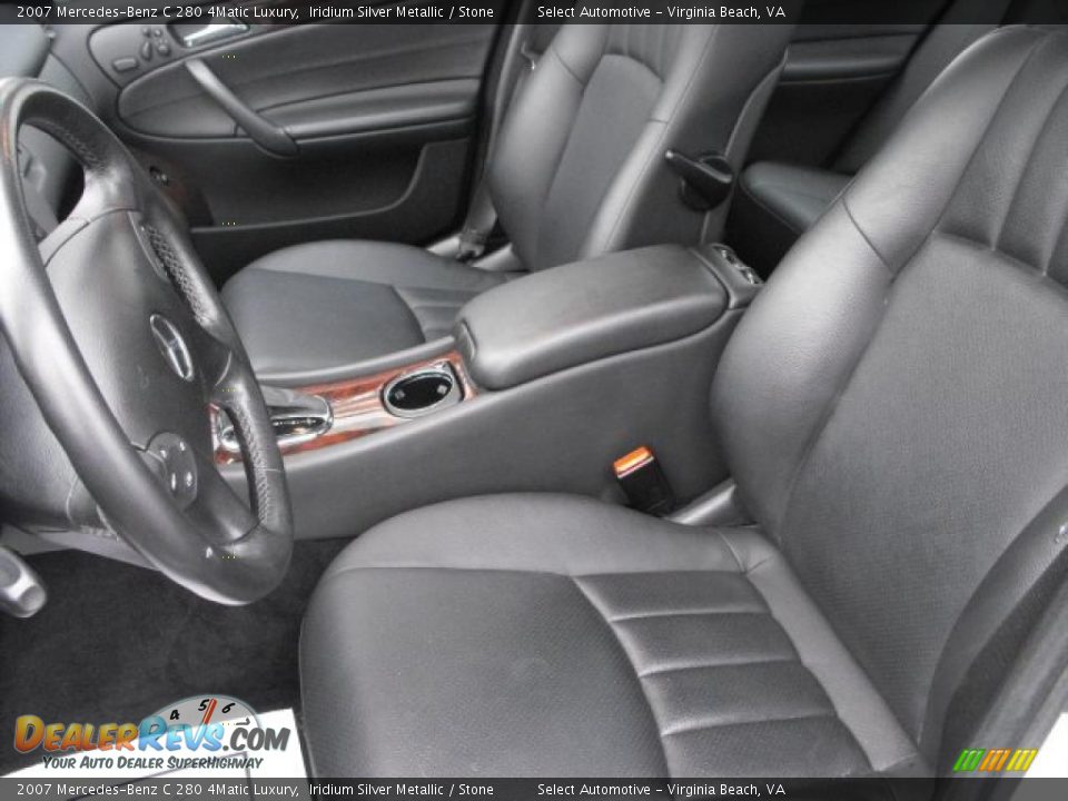 2007 Mercedes-Benz C 280 4Matic Luxury Iridium Silver Metallic / Stone Photo #10