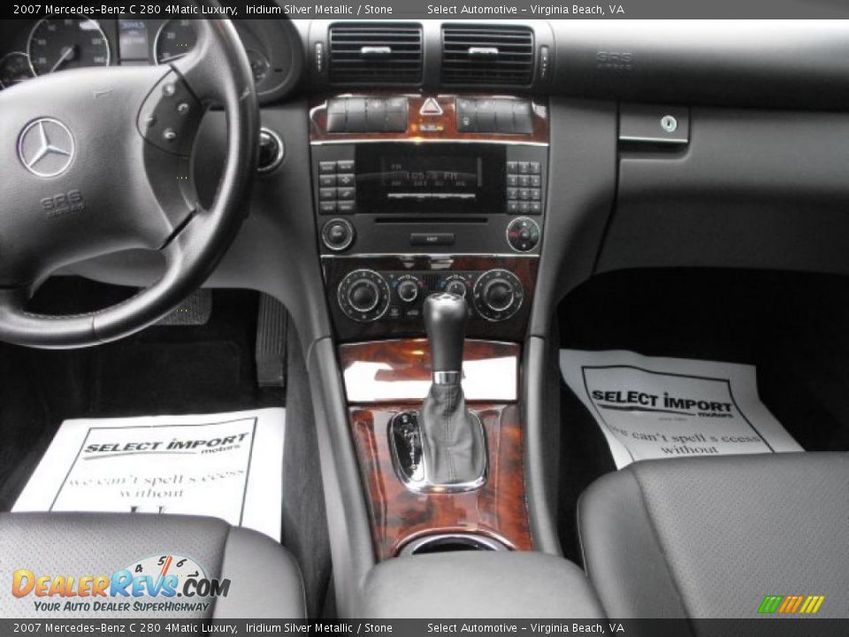 2007 Mercedes-Benz C 280 4Matic Luxury Iridium Silver Metallic / Stone Photo #12
