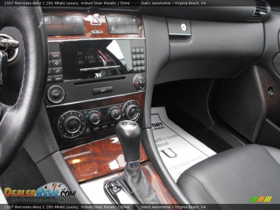 2007 Mercedes-Benz C 280 4Matic Luxury Iridium Silver Metallic / Stone Photo #13