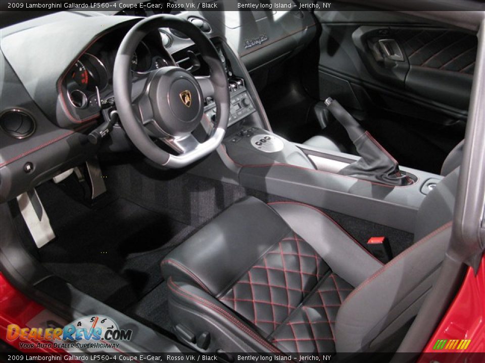 2009 Lamborghini Gallardo LP560-4 Coupe E-Gear Rosso Vik / Black Photo #6