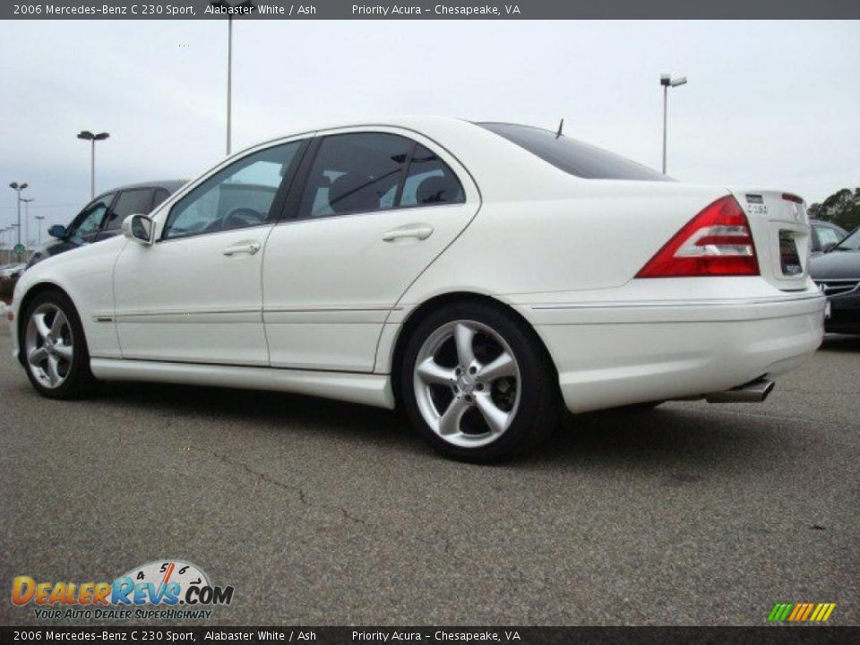2006 Mercedes-Benz C 230 Sport Alabaster White / Ash Photo #3