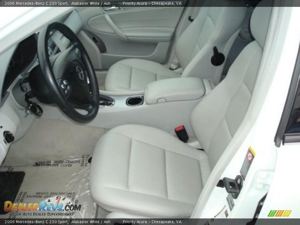 2006 Mercedes-Benz C 230 Sport Alabaster White / Ash Photo #10