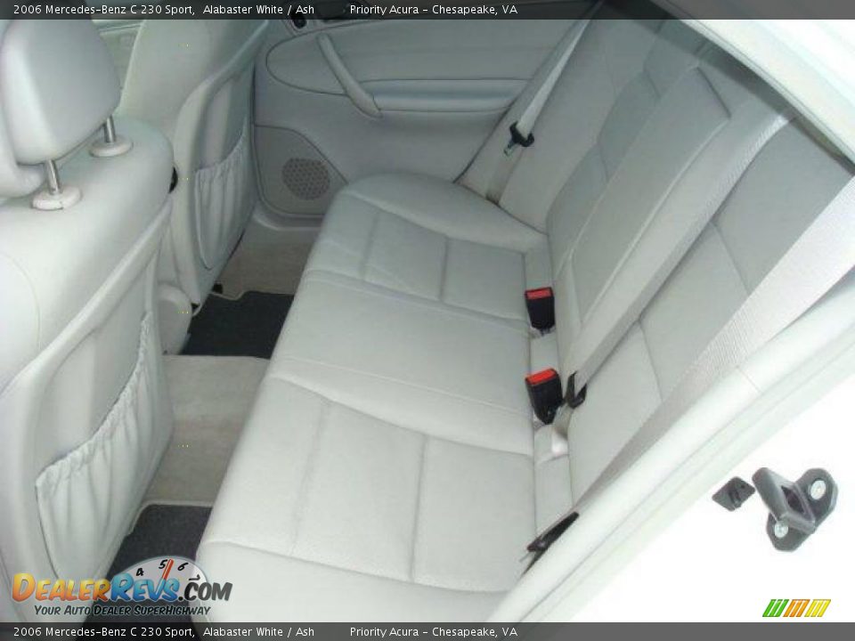 2006 Mercedes-Benz C 230 Sport Alabaster White / Ash Photo #11