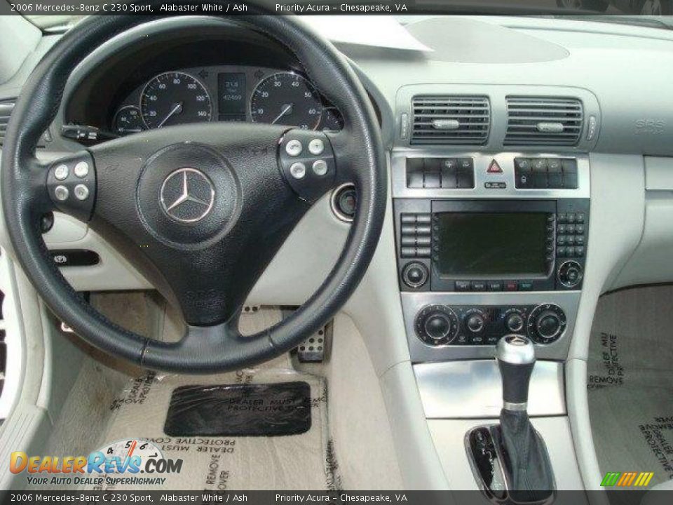 2006 Mercedes-Benz C 230 Sport Alabaster White / Ash Photo #12
