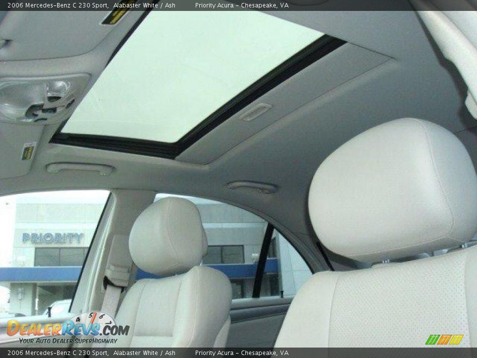2006 Mercedes-Benz C 230 Sport Alabaster White / Ash Photo #13