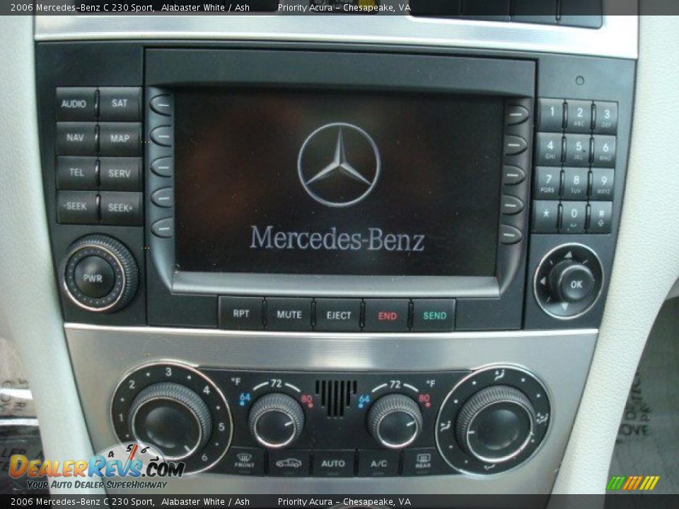 2006 Mercedes-Benz C 230 Sport Alabaster White / Ash Photo #14
