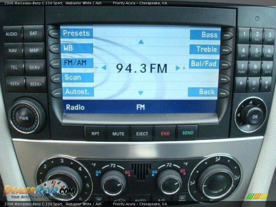 2006 Mercedes-Benz C 230 Sport Alabaster White / Ash Photo #15