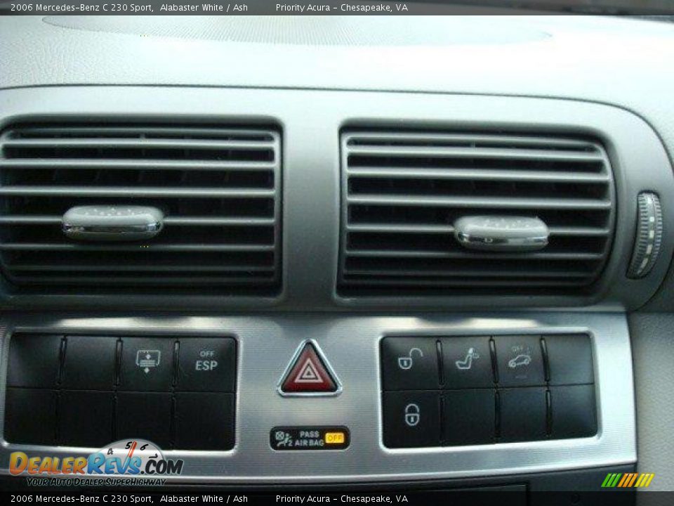 2006 Mercedes-Benz C 230 Sport Alabaster White / Ash Photo #16
